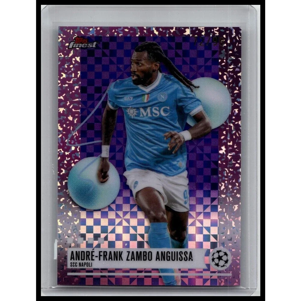 2025-26 Finest UEFA André-Frank Zambo Anguissa #378 Purple Checkerboard /99